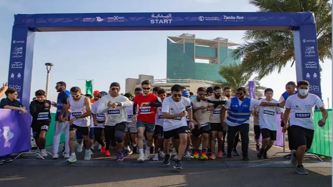 آلاف المشاركين يشاركون في انطلاق ماراثون ينبع تركض بنسخته الثانية اليوم